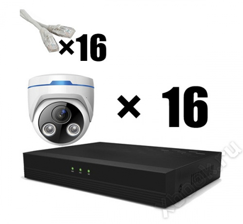 AltCam Комплект IP "Дом" на 16 камер вид спереди