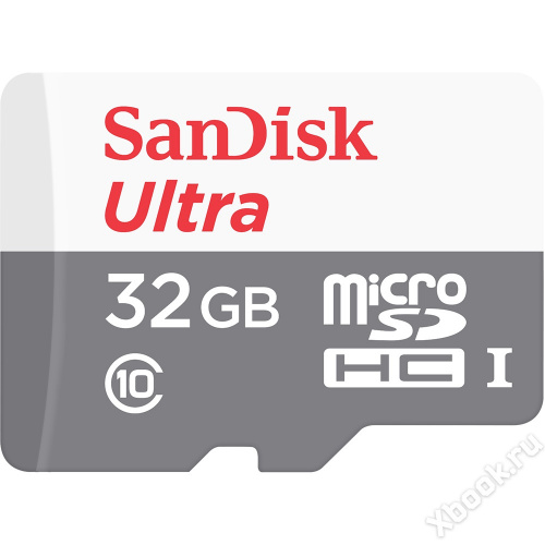SanDisk 32Gb microSDHC SanDisk Ultra Class 10 вид спереди