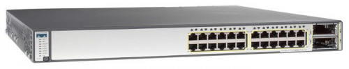 Cisco WS-C3750E-24TD-E вид спереди