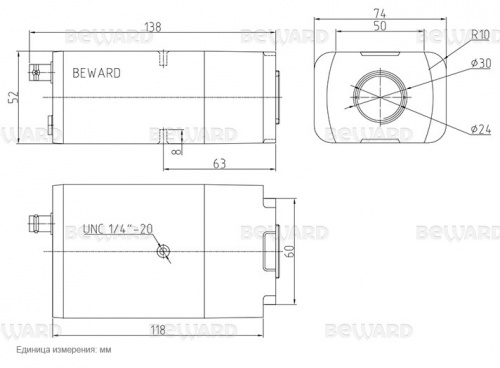 Beward BD4680 вид боковой панели