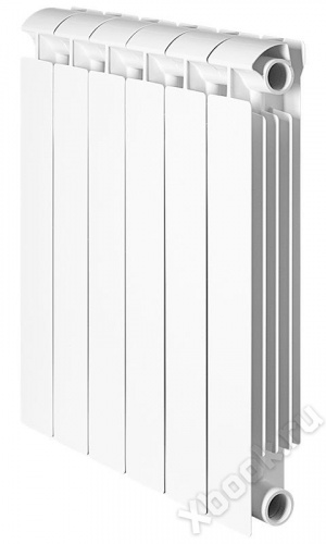 Global STYLE PLUS 350 8 секций радиатор биметаллический боковое подключение (белый RAL 9010) вид спереди