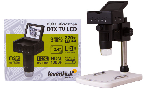 Микроскоп цифровой Levenhuk (Левенгук) DTX TV LCD вид сверху